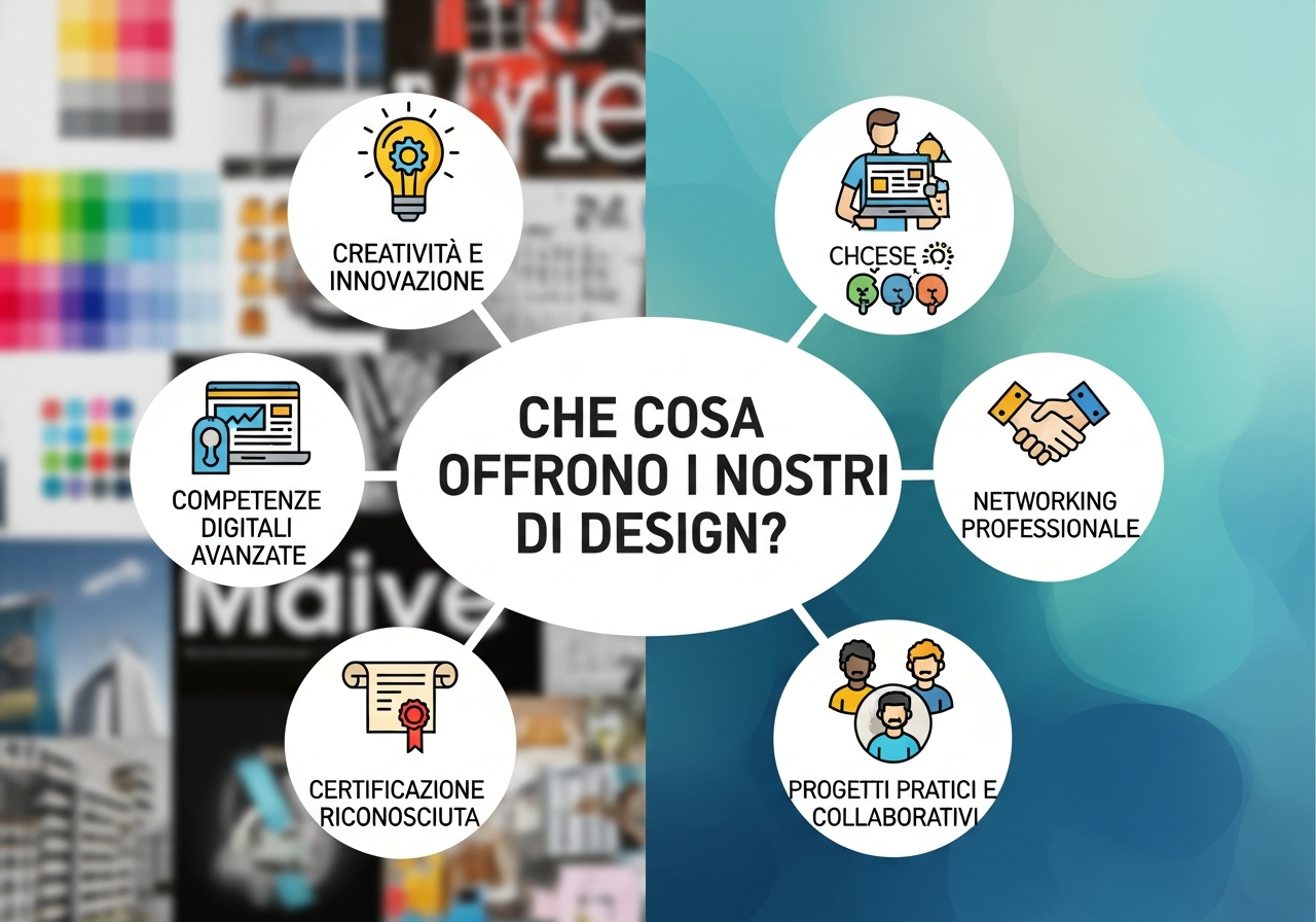 Schermo di computer con interfacce grafiche e strumenti di design aperti